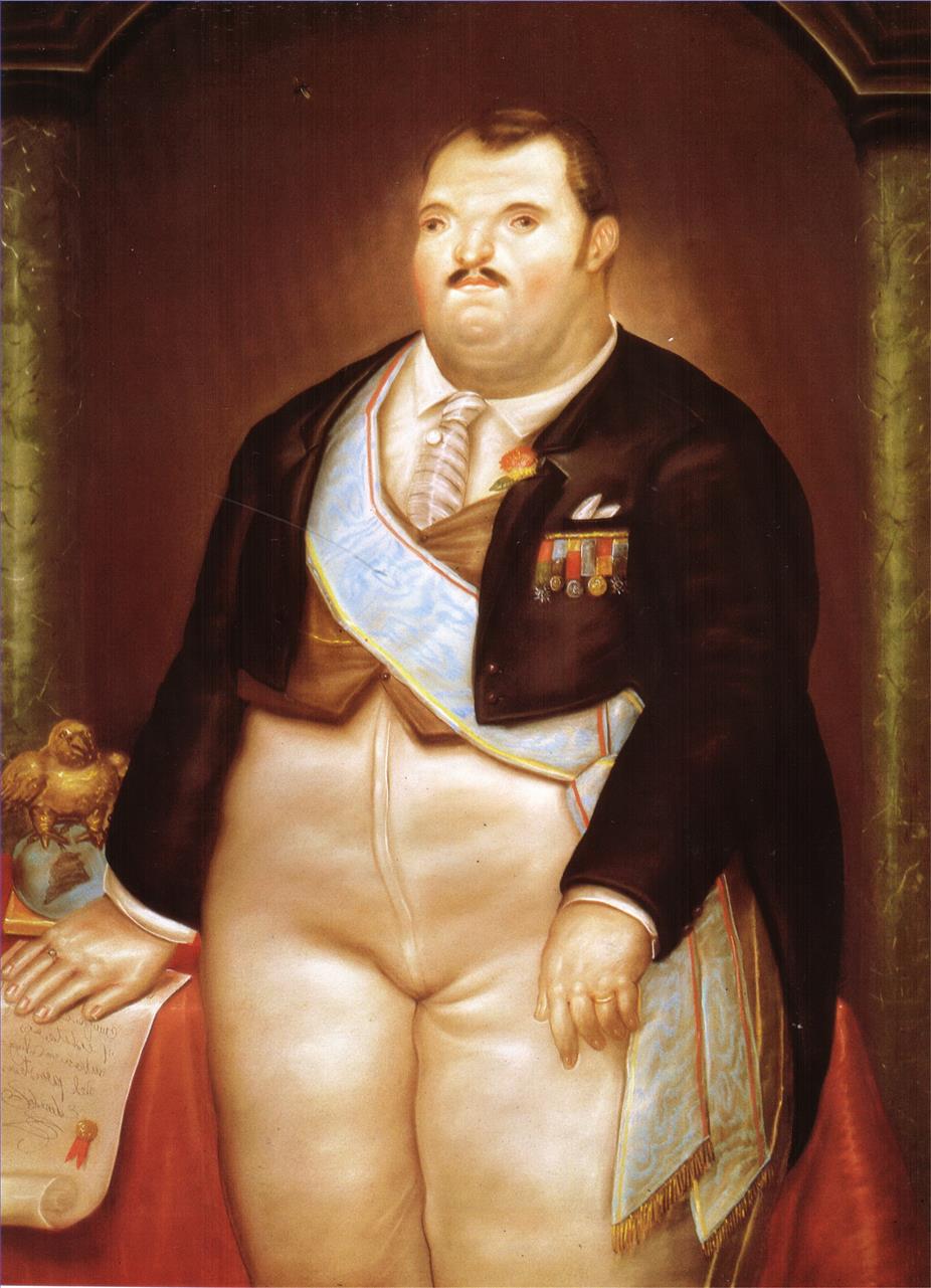 The President Fernando Botero Oil Paintings